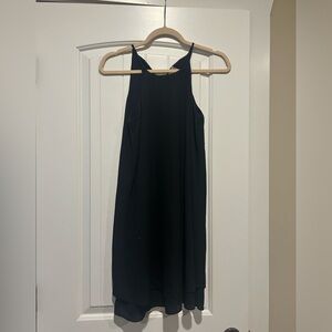 Black midi dress